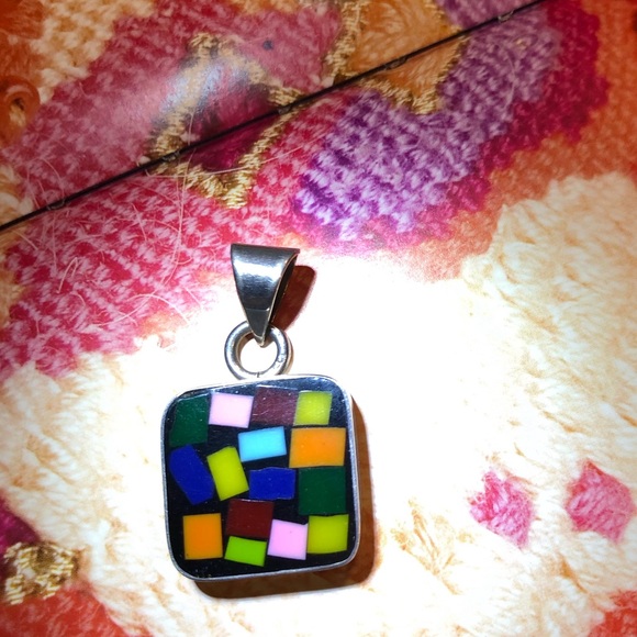 925 Sterling pendant multicolored - Picture 2 of 5